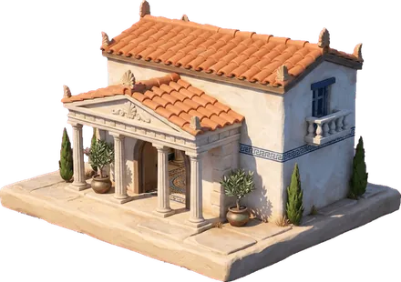 A tiled villa, a late stage of housing
